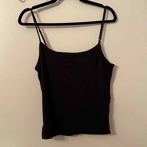 Victoria's Secret Black Modal Tank Top with Satin Trim and Adjustable Straps - Picture 6 of 7